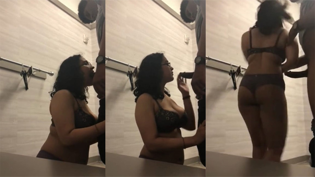 Nerdy Mallu Girl Giving Blowjob – Standing Fucking Viral Porn Video