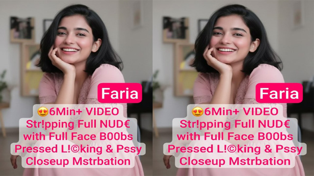 Petite Tiktoker Faria Most Exclusive – Boobs Pressed Nude Video HD