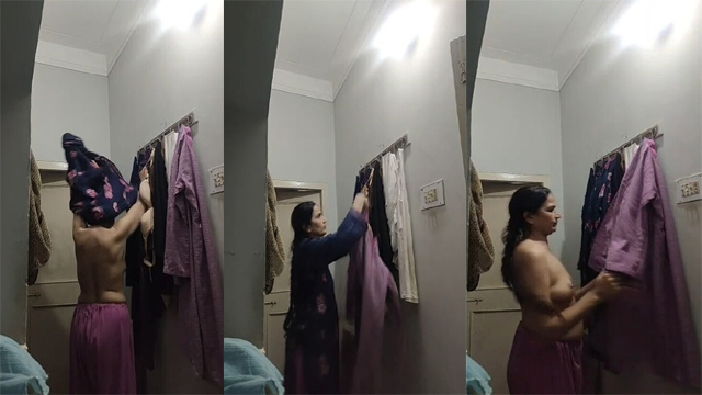 Bhabhi Changing Clothes – Hidden Captured Leaked Video