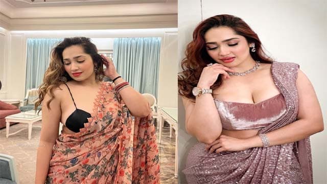 Aditi Mistry Holi Live With Nipples Visible Over Saree Leaked Mms