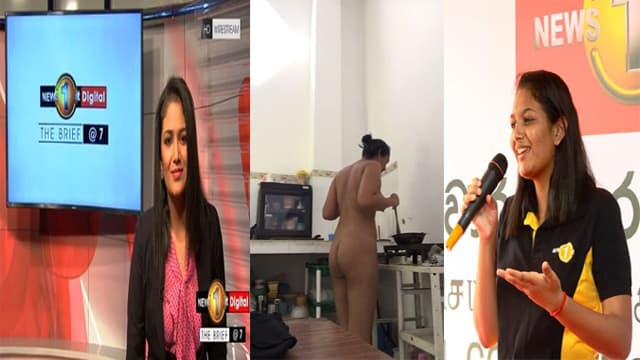 Nude Sri Lankan Reporter – Boobs Kitchen Show Exposed