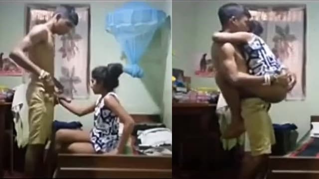 Cousin Sister ghar mai akela bhai ke sath chudwa diye
