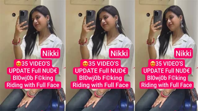 Desi Horny Niharika Nikki Riding Blowjob Full Face