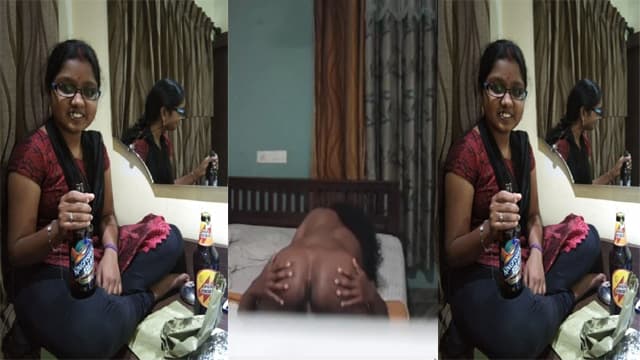 Sexy Drunk Girl Self Recorded and Fucked by Lover