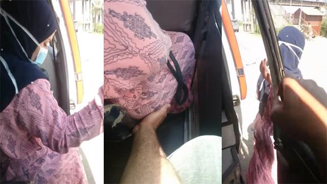 Hijabi Milf Enjoying Stranger Touching Her Ass Car Porn