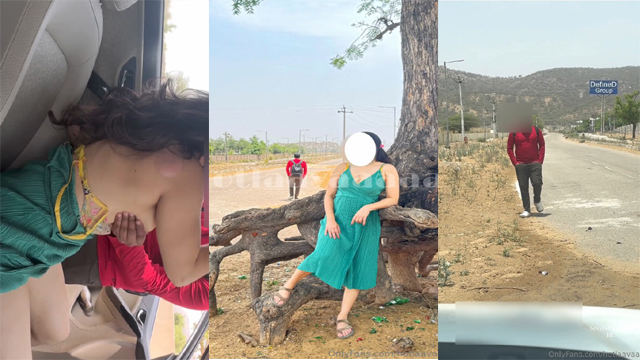 SexyIndianWife hotlaavaa BG Outdoor Dares Car