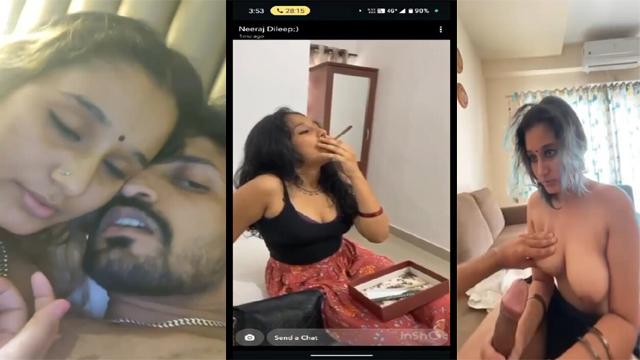 Sexy Mallu GF Smoking Sensual BJ & Fucking