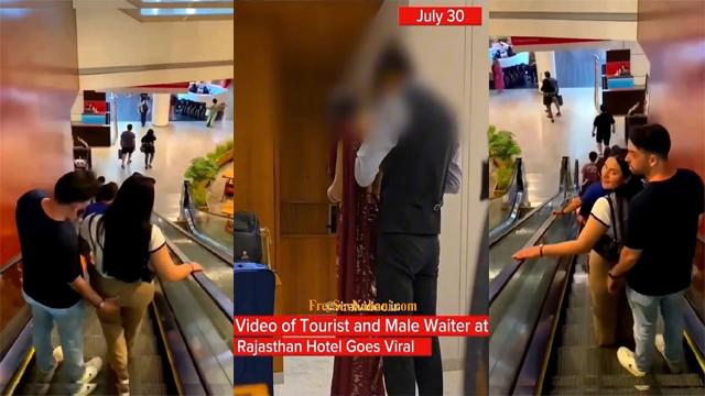 Horny Bhabhi provoked waiter for sex in hotel in Rajasthan