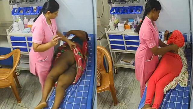 Tamil Aunty Clinic Room Big Ass Injection CCTV