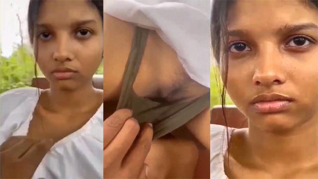 School Girl Friend Rubbing & Pussy Outdoor