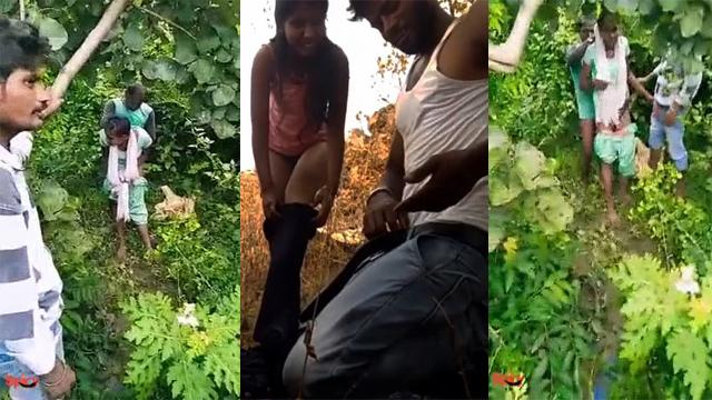 Village Bitch Girl Group Sex In Jungle Viral Porn
