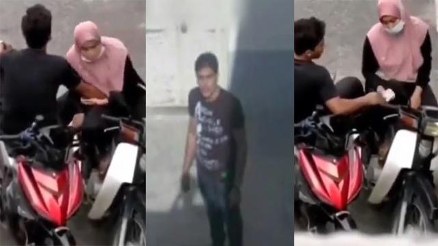 Rich lovers standing sex outdoor caught by hidden cam